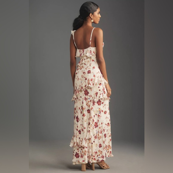 Anthropologie Let Me Be Sleeveless Ruffle Maxi Dress - Picture 8 of 16